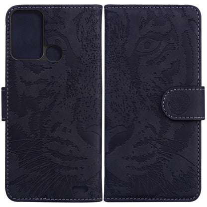 Tiger Embossing Pattern Horizontal Flip Leather Phone Case, For Samsung Galaxy A23, For ZTE Blade A52, For ZTE Blade A72 / V40 Vita