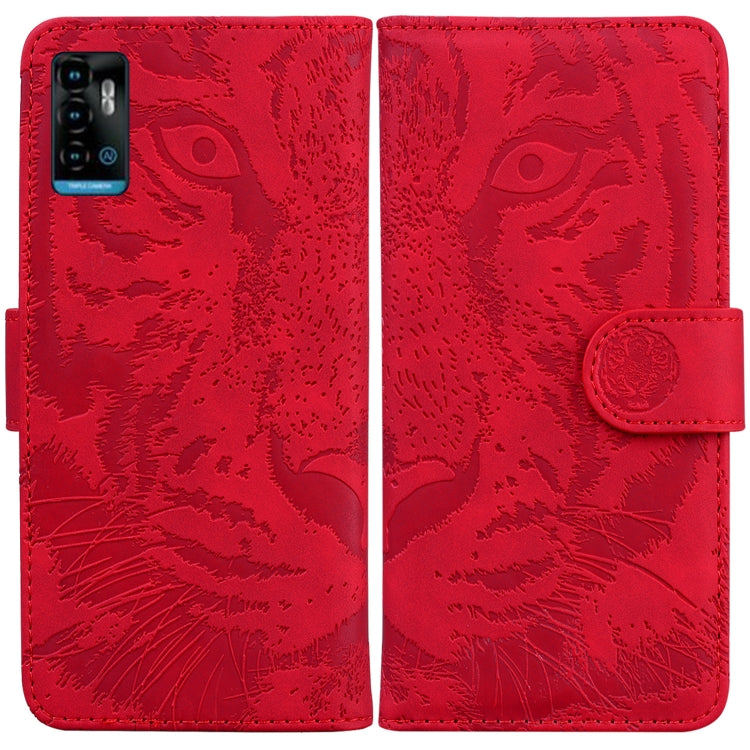 Tiger Embossing Pattern Horizontal Flip Leather Phone Case, For Samsung Galaxy A23, For ZTE Blade A52, For ZTE Blade A72 / V40 Vita