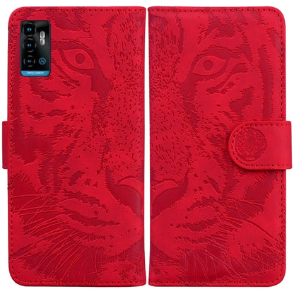 Tiger Embossing Pattern Horizontal Flip Leather Phone Case, For Samsung Galaxy A23, For ZTE Blade A52, For ZTE Blade A72 / V40 Vita