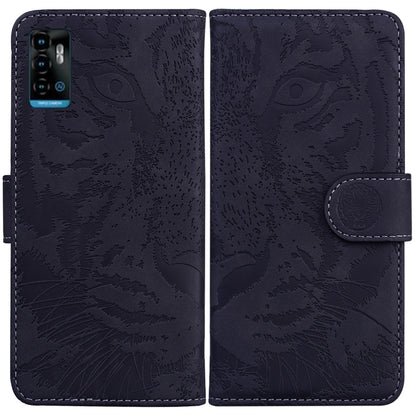 Tiger Embossing Pattern Horizontal Flip Leather Phone Case, For Samsung Galaxy A23, For ZTE Blade A52, For ZTE Blade A72 / V40 Vita