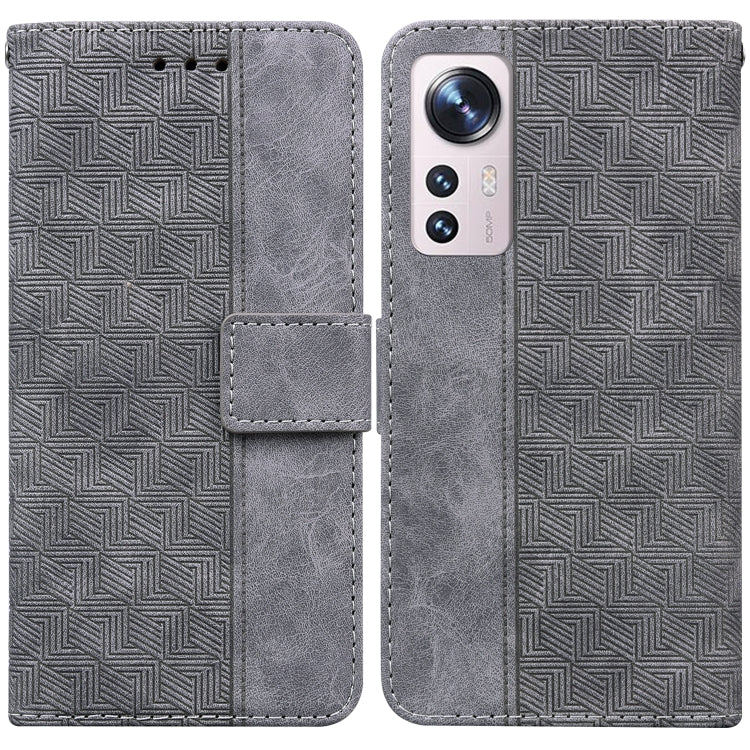 Geometric Embossed Leather Phone Case, For Xiaomi 12 / 12X, For Xiaomi 12 Pro, For Xiaomi Mi 10T Lite 5G, For Xiaomi Mi 10T Pro 5G / 10T 5G