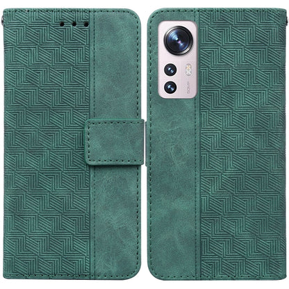 Geometric Embossed Leather Phone Case, For Xiaomi 12 / 12X, For Xiaomi 12 Pro, For Xiaomi Mi 10T Lite 5G, For Xiaomi Mi 10T Pro 5G / 10T 5G