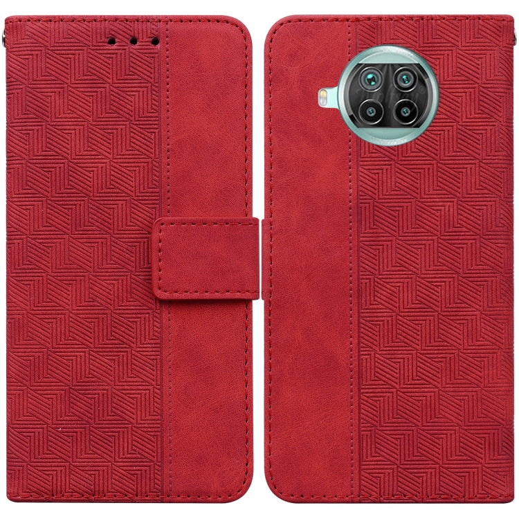 Geometric Embossed Leather Phone Case, For Xiaomi 12 / 12X, For Xiaomi 12 Pro, For Xiaomi Mi 10T Lite 5G, For Xiaomi Mi 10T Pro 5G / 10T 5G