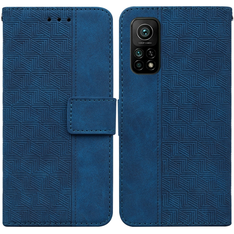 Geometric Embossed Leather Phone Case, For Xiaomi 12 / 12X, For Xiaomi 12 Pro, For Xiaomi Mi 10T Lite 5G, For Xiaomi Mi 10T Pro 5G / 10T 5G