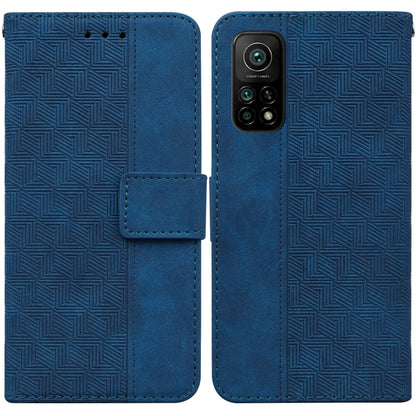 Geometric Embossed Leather Phone Case, For Xiaomi 12 / 12X, For Xiaomi 12 Pro, For Xiaomi Mi 10T Lite 5G, For Xiaomi Mi 10T Pro 5G / 10T 5G