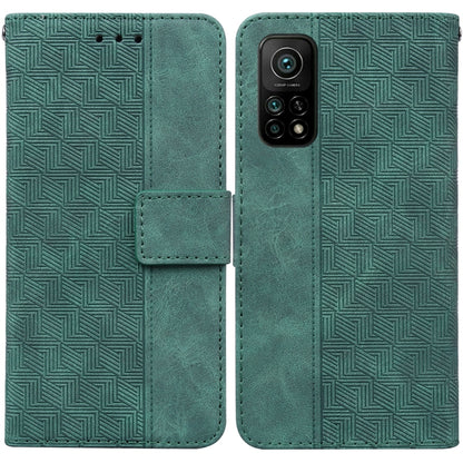 Geometric Embossed Leather Phone Case, For Xiaomi 12 / 12X, For Xiaomi 12 Pro, For Xiaomi Mi 10T Lite 5G, For Xiaomi Mi 10T Pro 5G / 10T 5G