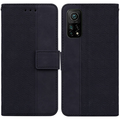 Geometric Embossed Leather Phone Case, For Xiaomi 12 / 12X, For Xiaomi 12 Pro, For Xiaomi Mi 10T Lite 5G, For Xiaomi Mi 10T Pro 5G / 10T 5G