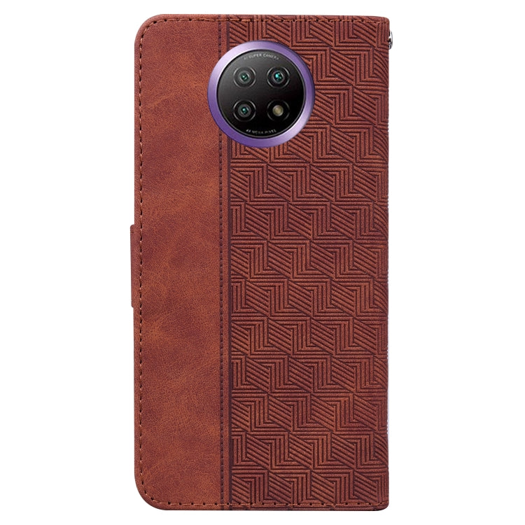 Geometric Embossed Leather Phone Case, For Xiaomi Redmi Note 9T / Note 9 5G, For Xiaomi Redmi Note 10 4G / Note 10S, For Xiaomi Redmi 8 / 8A, For Xiaomi Redmi 9 / 9 Prime / Poco M2