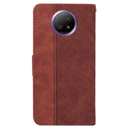 Geometric Embossed Leather Phone Case, For Xiaomi Redmi Note 9T / Note 9 5G, For Xiaomi Redmi Note 10 4G / Note 10S, For Xiaomi Redmi 8 / 8A, For Xiaomi Redmi 9 / 9 Prime / Poco M2