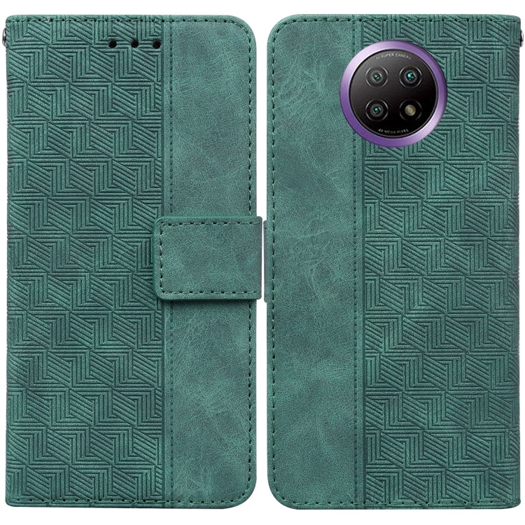 Geometric Embossed Leather Phone Case, For Xiaomi Redmi Note 9T / Note 9 5G, For Xiaomi Redmi Note 10 4G / Note 10S, For Xiaomi Redmi 8 / 8A, For Xiaomi Redmi 9 / 9 Prime / Poco M2