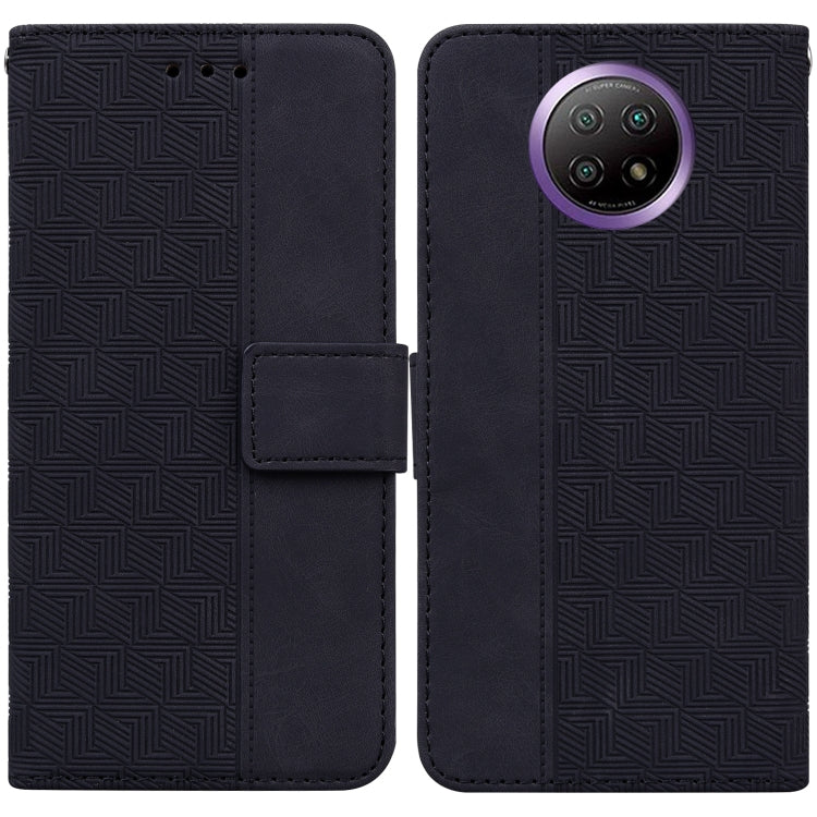 Geometric Embossed Leather Phone Case, For Xiaomi Redmi Note 9T / Note 9 5G, For Xiaomi Redmi Note 10 4G / Note 10S, For Xiaomi Redmi 8 / 8A, For Xiaomi Redmi 9 / 9 Prime / Poco M2