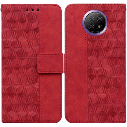 Geometric Embossed Leather Phone Case, For Xiaomi Redmi Note 9T / Note 9 5G, For Xiaomi Redmi Note 10 4G / Note 10S, For Xiaomi Redmi 8 / 8A, For Xiaomi Redmi 9 / 9 Prime / Poco M2