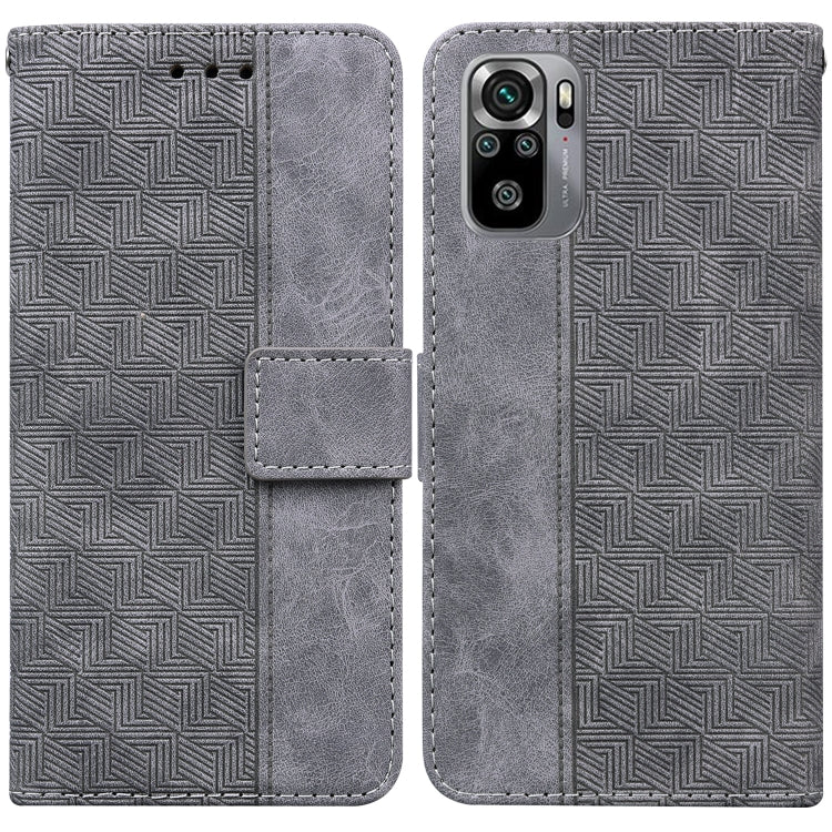 Geometric Embossed Leather Phone Case, For Xiaomi Redmi Note 9T / Note 9 5G, For Xiaomi Redmi Note 10 4G / Note 10S, For Xiaomi Redmi 8 / 8A, For Xiaomi Redmi 9 / 9 Prime / Poco M2