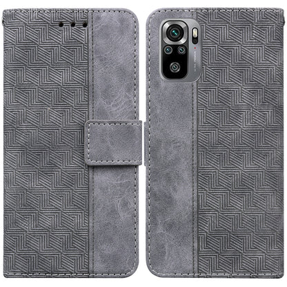 Geometric Embossed Leather Phone Case, For Xiaomi Redmi Note 9T / Note 9 5G, For Xiaomi Redmi Note 10 4G / Note 10S, For Xiaomi Redmi 8 / 8A, For Xiaomi Redmi 9 / 9 Prime / Poco M2