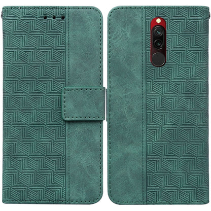 Geometric Embossed Leather Phone Case, For Xiaomi Redmi Note 9T / Note 9 5G, For Xiaomi Redmi Note 10 4G / Note 10S, For Xiaomi Redmi 8 / 8A, For Xiaomi Redmi 9 / 9 Prime / Poco M2