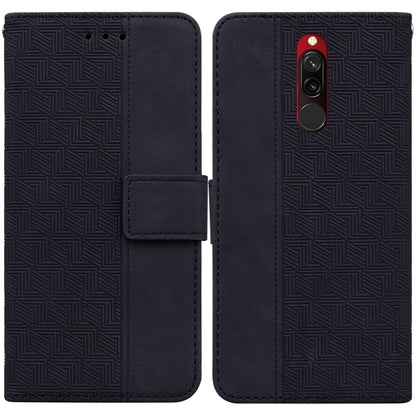 Geometric Embossed Leather Phone Case, For Xiaomi Redmi Note 9T / Note 9 5G, For Xiaomi Redmi Note 10 4G / Note 10S, For Xiaomi Redmi 8 / 8A, For Xiaomi Redmi 9 / 9 Prime / Poco M2