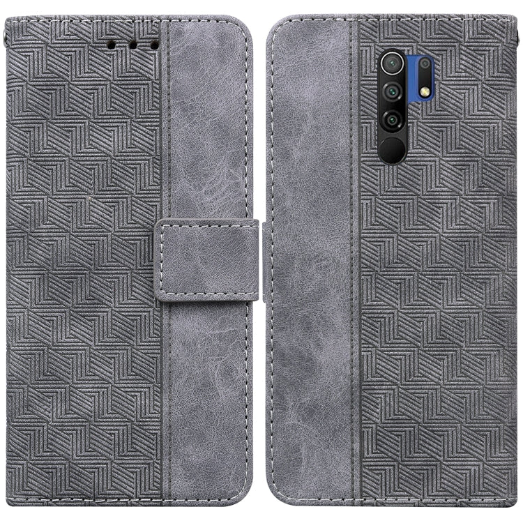 Geometric Embossed Leather Phone Case, For Xiaomi Redmi Note 9T / Note 9 5G, For Xiaomi Redmi Note 10 4G / Note 10S, For Xiaomi Redmi 8 / 8A, For Xiaomi Redmi 9 / 9 Prime / Poco M2