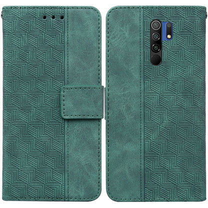 Geometric Embossed Leather Phone Case, For Xiaomi Redmi Note 9T / Note 9 5G, For Xiaomi Redmi Note 10 4G / Note 10S, For Xiaomi Redmi 8 / 8A, For Xiaomi Redmi 9 / 9 Prime / Poco M2