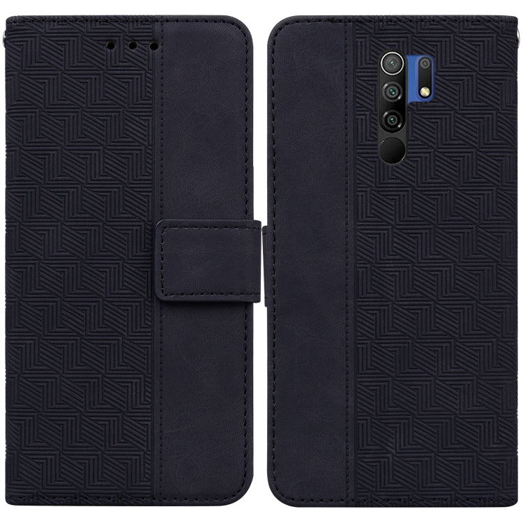 Geometric Embossed Leather Phone Case, For Xiaomi Redmi Note 9T / Note 9 5G, For Xiaomi Redmi Note 10 4G / Note 10S, For Xiaomi Redmi 8 / 8A, For Xiaomi Redmi 9 / 9 Prime / Poco M2