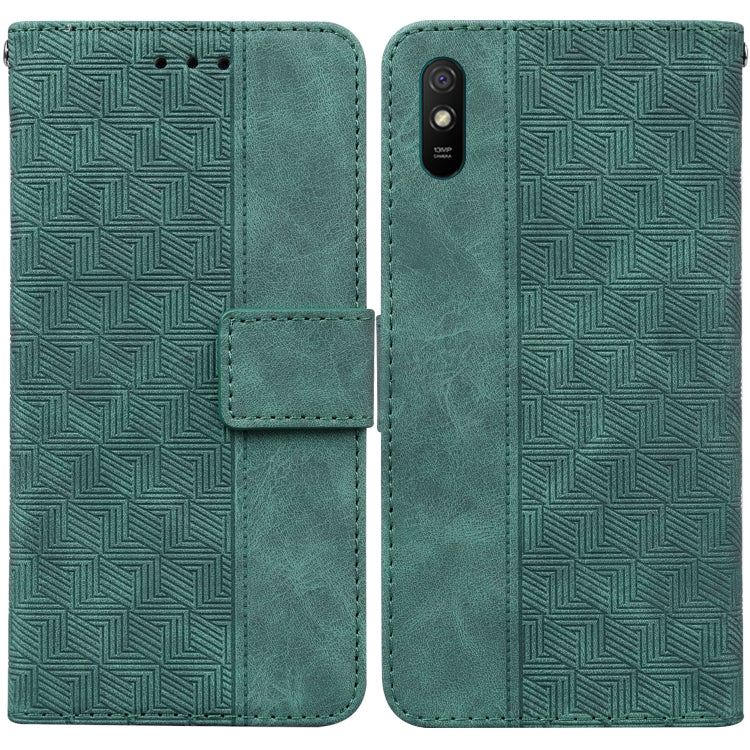 Geometric Embossed Leather Phone Case, For Xiaomi Redmi 9A, For Xiaomi Redmi 9C, For Xiaomi Redmi 10 / 10 Prime, For Xiaomi Redmi K40 / K40 Pro / Mi 11i