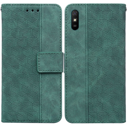 Geometric Embossed Leather Phone Case, For Xiaomi Redmi 9A, For Xiaomi Redmi 9C, For Xiaomi Redmi 10 / 10 Prime, For Xiaomi Redmi K40 / K40 Pro / Mi 11i