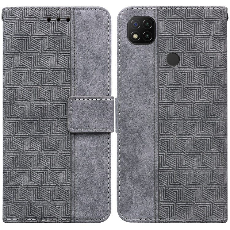 Geometric Embossed Leather Phone Case, For Xiaomi Redmi 9A, For Xiaomi Redmi 9C, For Xiaomi Redmi 10 / 10 Prime, For Xiaomi Redmi K40 / K40 Pro / Mi 11i