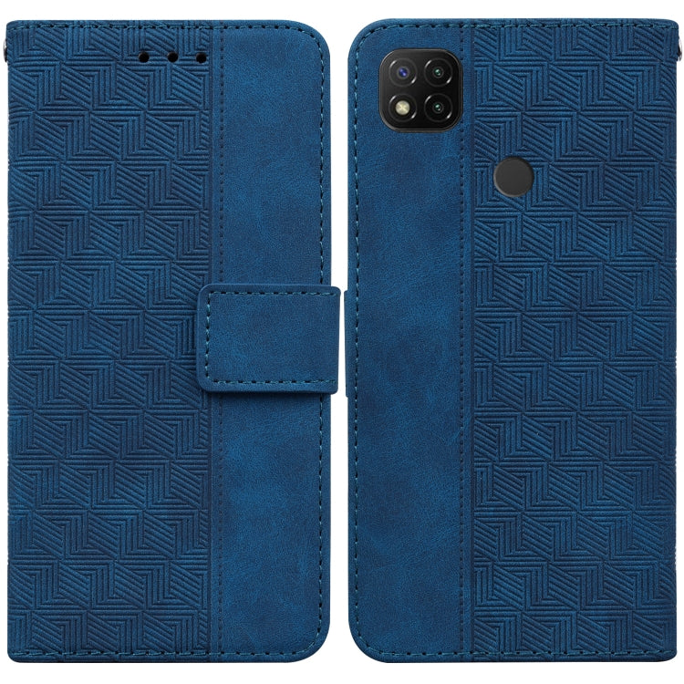 Geometric Embossed Leather Phone Case, For Xiaomi Redmi 9A, For Xiaomi Redmi 9C, For Xiaomi Redmi 10 / 10 Prime, For Xiaomi Redmi K40 / K40 Pro / Mi 11i