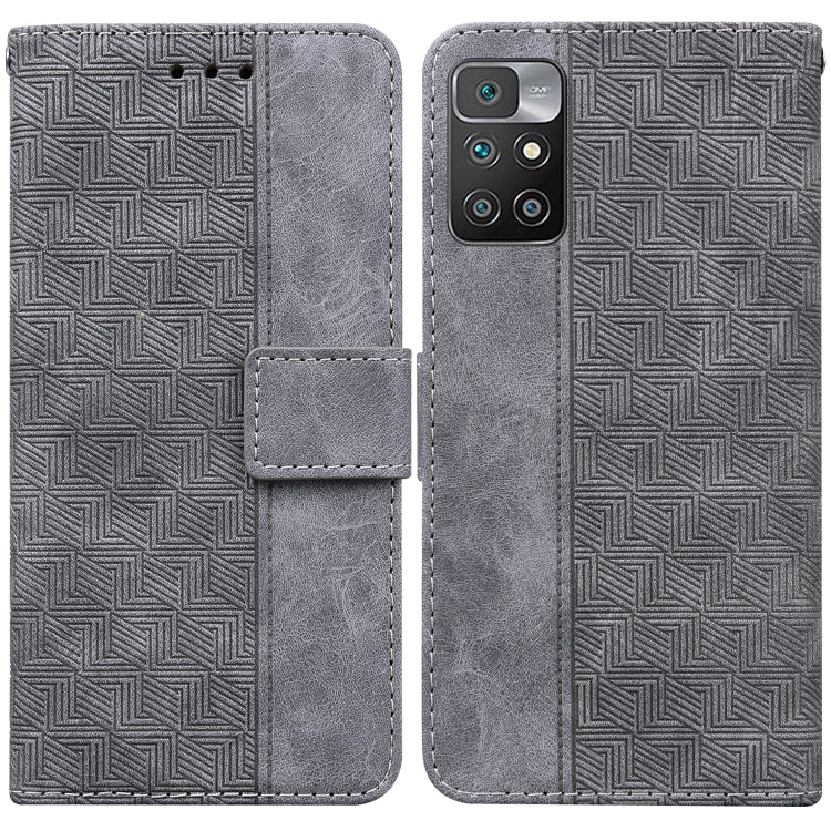 Geometric Embossed Leather Phone Case, For Xiaomi Redmi 9A, For Xiaomi Redmi 9C, For Xiaomi Redmi 10 / 10 Prime, For Xiaomi Redmi K40 / K40 Pro / Mi 11i