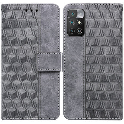 Geometric Embossed Leather Phone Case, For Xiaomi Redmi 9A, For Xiaomi Redmi 9C, For Xiaomi Redmi 10 / 10 Prime, For Xiaomi Redmi K40 / K40 Pro / Mi 11i