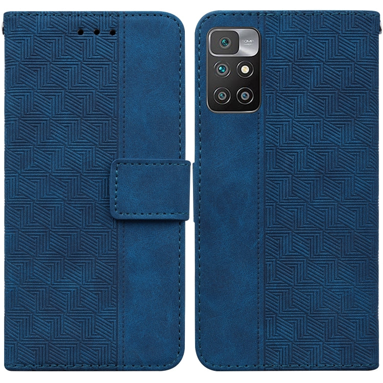 Geometric Embossed Leather Phone Case, For Xiaomi Redmi 9A, For Xiaomi Redmi 9C, For Xiaomi Redmi 10 / 10 Prime, For Xiaomi Redmi K40 / K40 Pro / Mi 11i