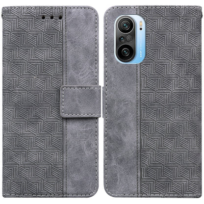 Geometric Embossed Leather Phone Case, For Xiaomi Redmi 9A, For Xiaomi Redmi 9C, For Xiaomi Redmi 10 / 10 Prime, For Xiaomi Redmi K40 / K40 Pro / Mi 11i