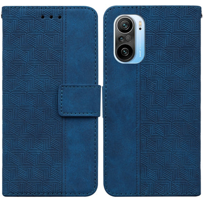 Geometric Embossed Leather Phone Case, For Xiaomi Redmi 9A, For Xiaomi Redmi 9C, For Xiaomi Redmi 10 / 10 Prime, For Xiaomi Redmi K40 / K40 Pro / Mi 11i