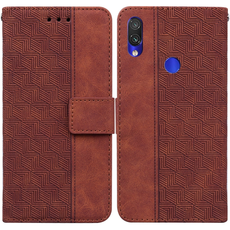Geometric Embossed Leather Phone Case, For Xiaomi Redmi K50 / K50 Pro, For Xiaomi Redmi Note 7S / Note 7, For Xiaomi Redmi Note 8, For Xiaomi Redmi Note 8 Pro