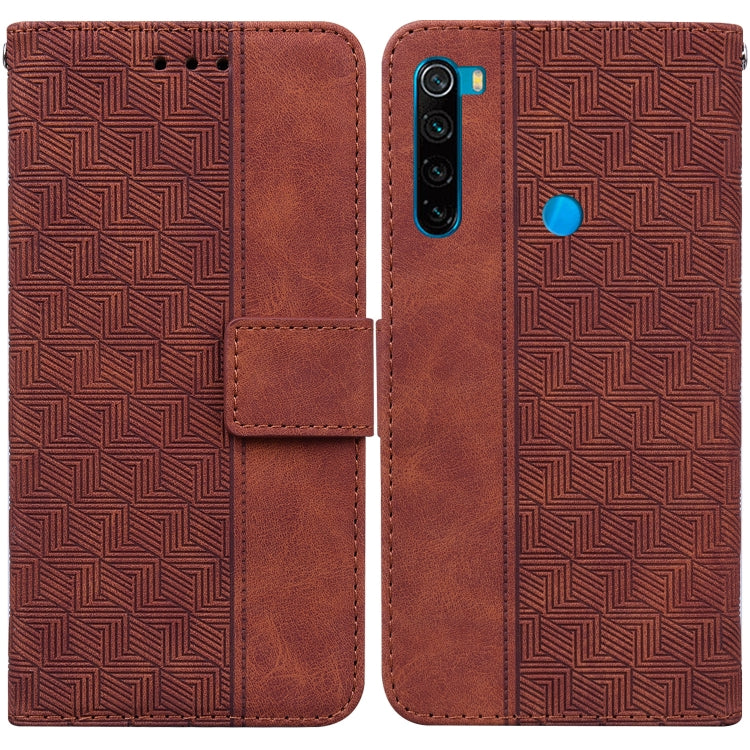 Geometric Embossed Leather Phone Case, For Xiaomi Redmi K50 / K50 Pro, For Xiaomi Redmi Note 7S / Note 7, For Xiaomi Redmi Note 8, For Xiaomi Redmi Note 8 Pro