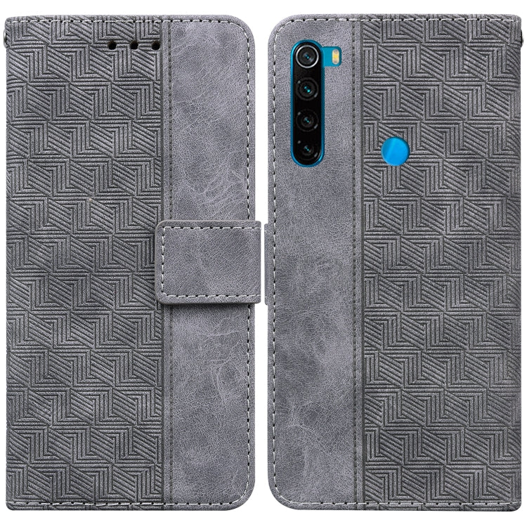 Geometric Embossed Leather Phone Case, For Xiaomi Redmi Note 8T, For Xiaomi Redmi Note 9 Pro / Note 9S, For Xiaomi Redmi Note 9 / 10X 4G, For Xiaomi Redmi Note 10 5G / Poco M3 Pro