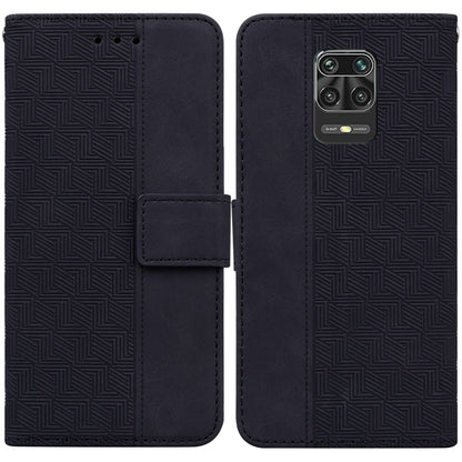 Geometric Embossed Leather Phone Case, For Xiaomi Redmi Note 8T, For Xiaomi Redmi Note 9 Pro / Note 9S, For Xiaomi Redmi Note 9 / 10X 4G, For Xiaomi Redmi Note 10 5G / Poco M3 Pro