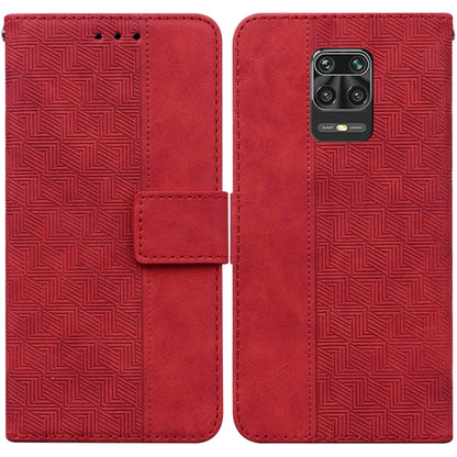 Geometric Embossed Leather Phone Case, For Xiaomi Redmi Note 8T, For Xiaomi Redmi Note 9 Pro / Note 9S, For Xiaomi Redmi Note 9 / 10X 4G, For Xiaomi Redmi Note 10 5G / Poco M3 Pro