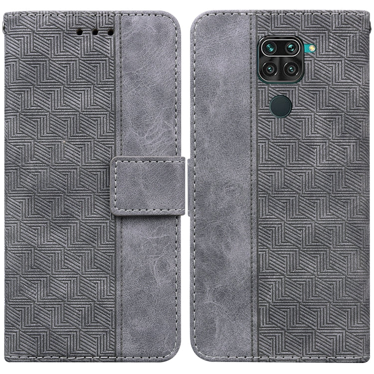 Geometric Embossed Leather Phone Case, For Xiaomi Redmi Note 8T, For Xiaomi Redmi Note 9 Pro / Note 9S, For Xiaomi Redmi Note 9 / 10X 4G, For Xiaomi Redmi Note 10 5G / Poco M3 Pro