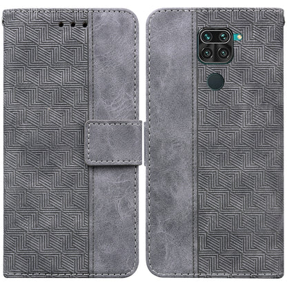 Geometric Embossed Leather Phone Case, For Xiaomi Redmi Note 8T, For Xiaomi Redmi Note 9 Pro / Note 9S, For Xiaomi Redmi Note 9 / 10X 4G, For Xiaomi Redmi Note 10 5G / Poco M3 Pro