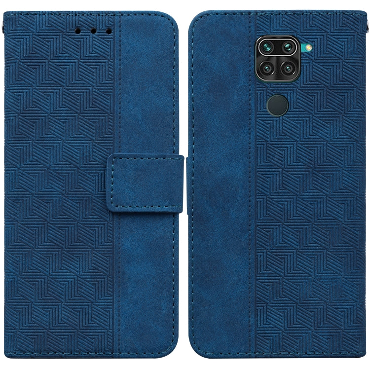 Geometric Embossed Leather Phone Case, For Xiaomi Redmi Note 8T, For Xiaomi Redmi Note 9 Pro / Note 9S, For Xiaomi Redmi Note 9 / 10X 4G, For Xiaomi Redmi Note 10 5G / Poco M3 Pro