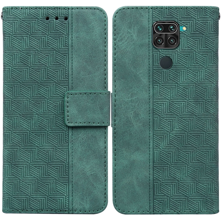Geometric Embossed Leather Phone Case, For Xiaomi Redmi Note 8T, For Xiaomi Redmi Note 9 Pro / Note 9S, For Xiaomi Redmi Note 9 / 10X 4G, For Xiaomi Redmi Note 10 5G / Poco M3 Pro