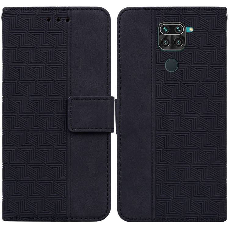 Geometric Embossed Leather Phone Case, For Xiaomi Redmi Note 8T, For Xiaomi Redmi Note 9 Pro / Note 9S, For Xiaomi Redmi Note 9 / 10X 4G, For Xiaomi Redmi Note 10 5G / Poco M3 Pro