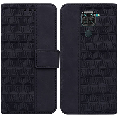 Geometric Embossed Leather Phone Case, For Xiaomi Redmi Note 8T, For Xiaomi Redmi Note 9 Pro / Note 9S, For Xiaomi Redmi Note 9 / 10X 4G, For Xiaomi Redmi Note 10 5G / Poco M3 Pro