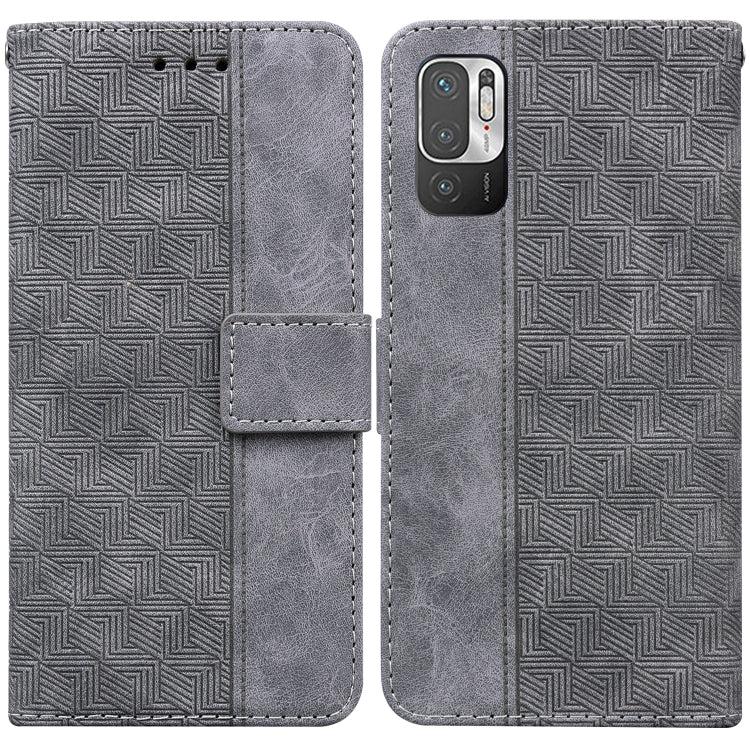 Geometric Embossed Leather Phone Case, For Xiaomi Redmi Note 8T, For Xiaomi Redmi Note 9 Pro / Note 9S, For Xiaomi Redmi Note 9 / 10X 4G, For Xiaomi Redmi Note 10 5G / Poco M3 Pro