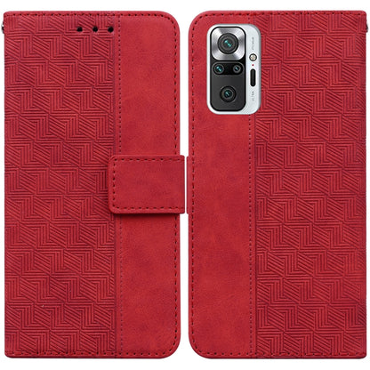 Geometric Embossed Leather Phone Case, For Xiaomi Redmi Note 10 Lite, For Xiaomi Redmi Note 11 Pro 5G / 4G Foreign Version, For Xiaomi Redmi Note 11 / Note 11S, For Xiaomi Redmi 10C