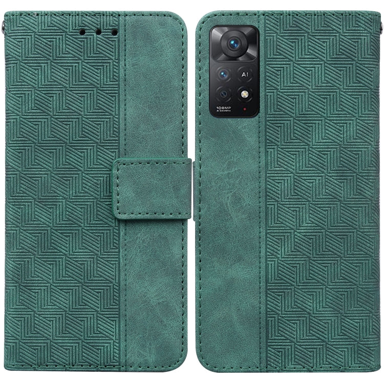 Geometric Embossed Leather Phone Case, For Xiaomi Redmi Note 10 Lite, For Xiaomi Redmi Note 11 Pro 5G / 4G Foreign Version, For Xiaomi Redmi Note 11 / Note 11S, For Xiaomi Redmi 10C