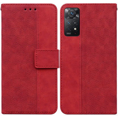 Geometric Embossed Leather Phone Case, For Xiaomi Redmi Note 10 Lite, For Xiaomi Redmi Note 11 Pro 5G / 4G Foreign Version, For Xiaomi Redmi Note 11 / Note 11S, For Xiaomi Redmi 10C
