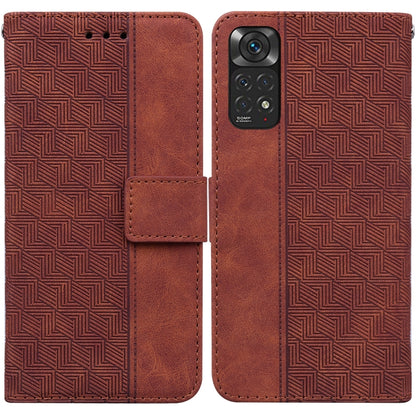 Geometric Embossed Leather Phone Case, For Xiaomi Redmi Note 10 Lite, For Xiaomi Redmi Note 11 Pro 5G / 4G Foreign Version, For Xiaomi Redmi Note 11 / Note 11S, For Xiaomi Redmi 10C