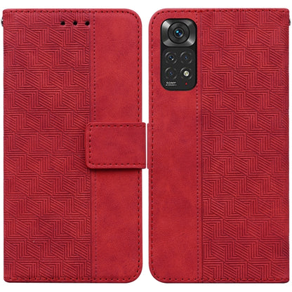 Geometric Embossed Leather Phone Case, For Xiaomi Redmi Note 10 Lite, For Xiaomi Redmi Note 11 Pro 5G / 4G Foreign Version, For Xiaomi Redmi Note 11 / Note 11S, For Xiaomi Redmi 10C