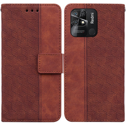 Geometric Embossed Leather Phone Case, For Xiaomi Redmi Note 10 Lite, For Xiaomi Redmi Note 11 Pro 5G / 4G Foreign Version, For Xiaomi Redmi Note 11 / Note 11S, For Xiaomi Redmi 10C